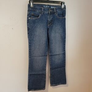 The Children's Place NWT Boys Sz 8 Medium Indigo Bootcut Jeans Denim Blue